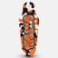 Boot Bib Junior Boot Bib in Orange Camo