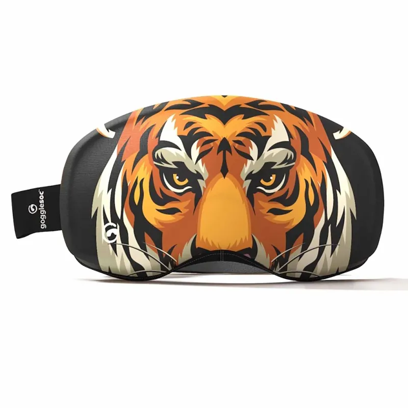 Gogglesoc Pro Tiger Protective Ski Goggle Cover in Tiger