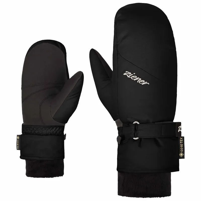 Ziener Klairo GTX Women's Ski Mittens in Black
