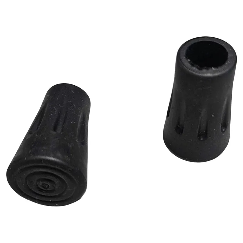 Anything Technical Rubber Ski Pole Tip Protectors in Black
