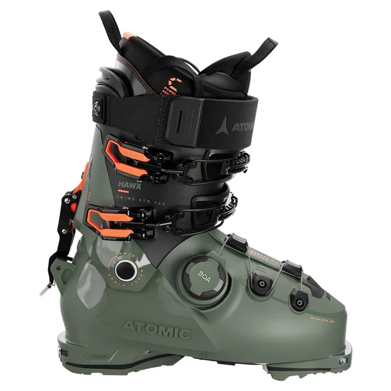 Atomic Hawx Prime XTD 120 Boa GW Men's Ski Boots in Green / Orange