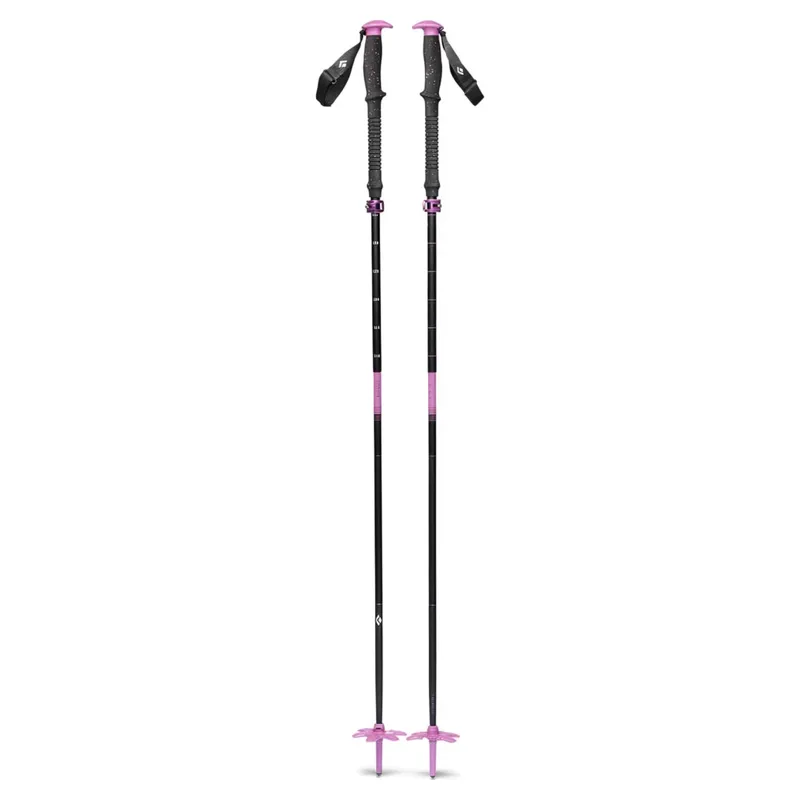 Black Diamond Expedition Compactor Ski Poles in Black/Purple