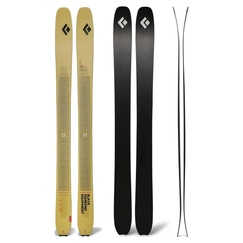 Black Diamond Impulse 104 Ti Skis in Yellow/Black