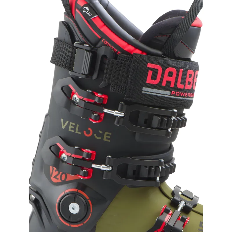 Dalbello Veloce 120 MV Men's Ski Boots in Black/Green-6