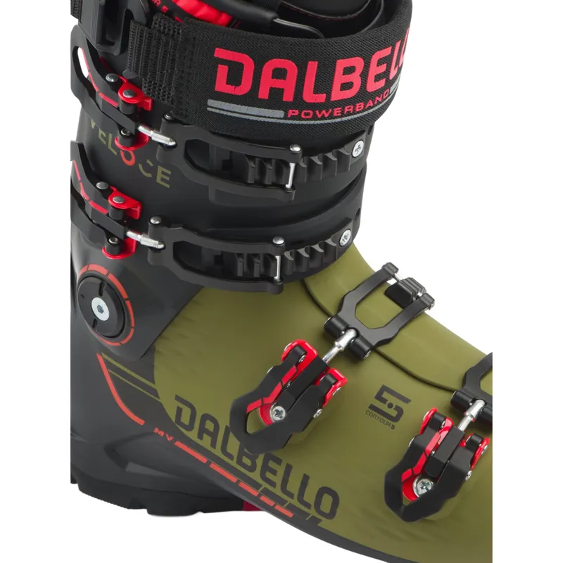 Dalbello Veloce 120 MV Men's Ski Boots in Black/Green-5
