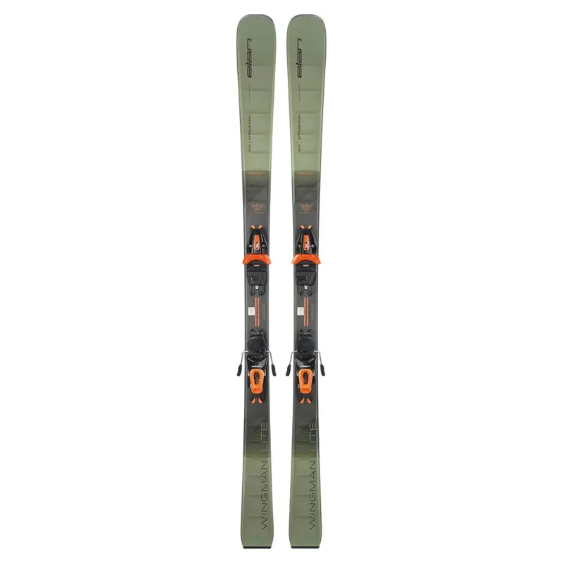 Elan Wingman Lite 78 Skis + EL 10 Bindings in Green / Orange