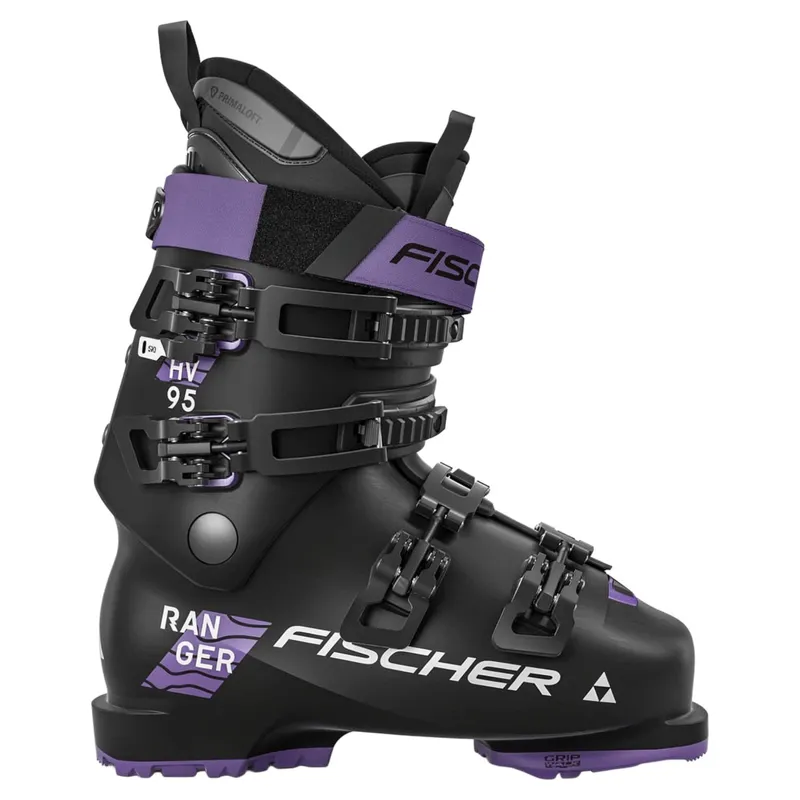 Fischer Ranger HV 95 Womens Ski Boots 95 in Black / Purple