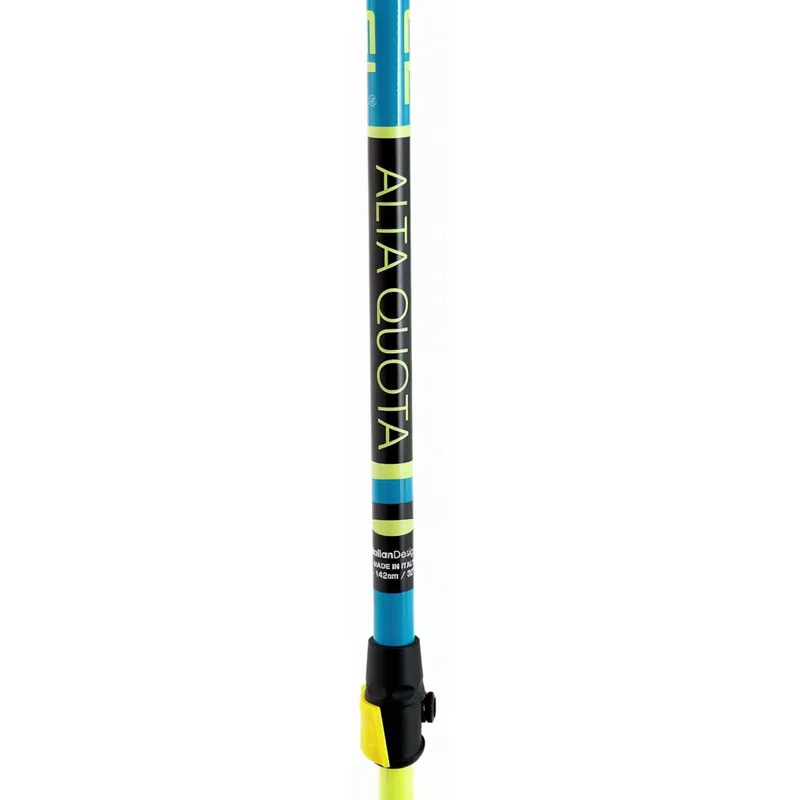 Gabel Altaquota Adjustable Ski Touring Pole 83-142cm in Black/Yel/Blue-3