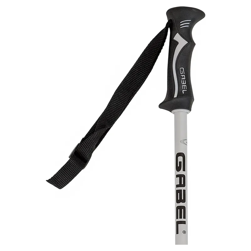 Gabel Ivory Ski Poles in White-1