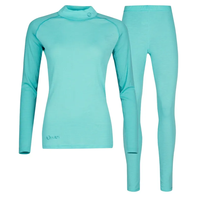 Halti Neva Womens Merino Base Layer Set in Tibetan Blue