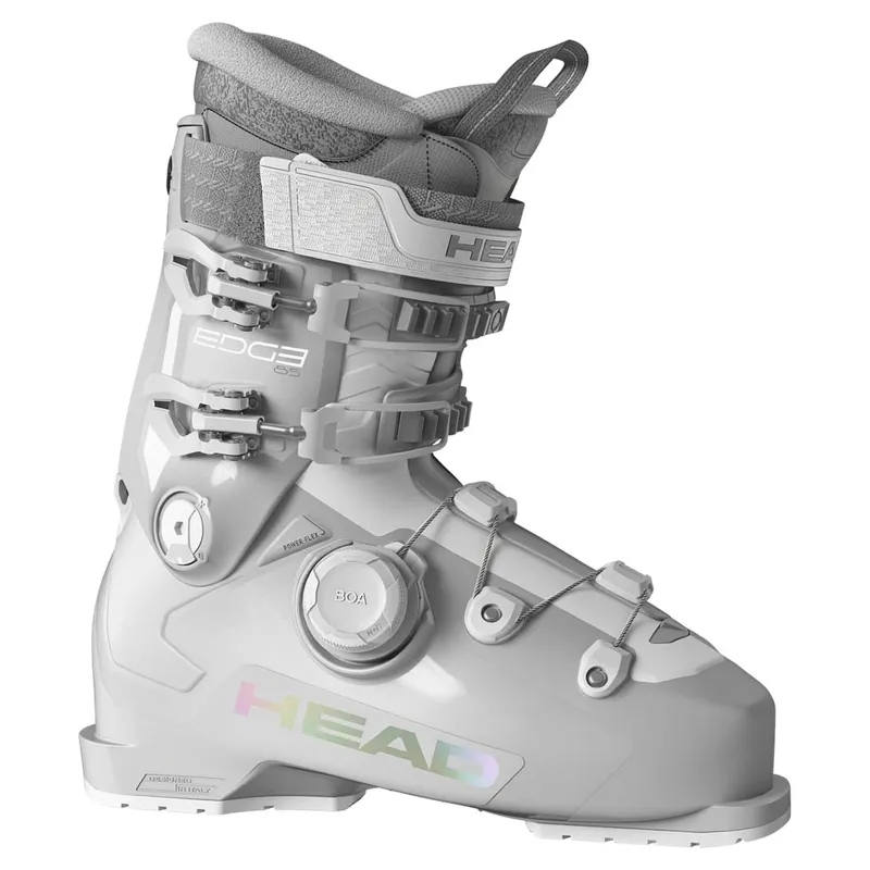 Head Edge 85 HV Boa Women's Ski Boots in Grey / White