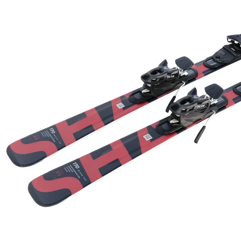 Head Shape E-V5 Skis + PR 11 GW Bindings in Black-2
