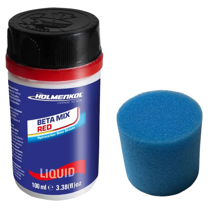Holmenkol Betamix Red Liquid Ski Wax 100ml