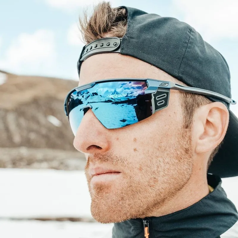 Julbo Ultimate Cover Sunglasses Cat 2-4 in Matt Blue-6