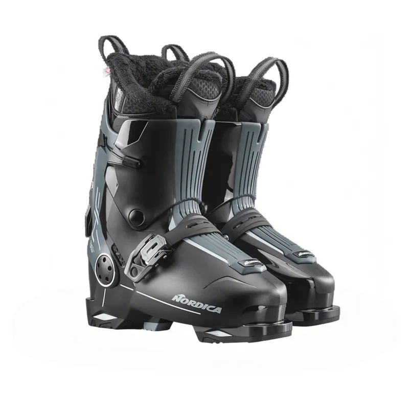 Nordica HF 85 Womens Ski Boots in Black / Green-6