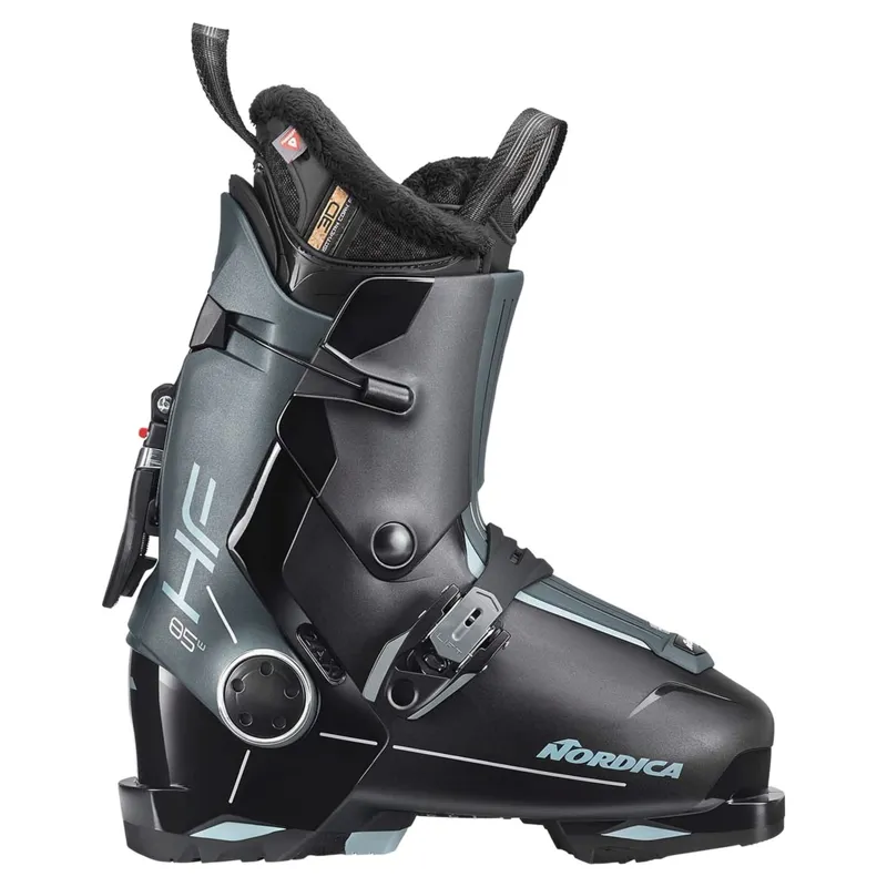 Nordica HF 85 Womens Ski Boots in Black / Green