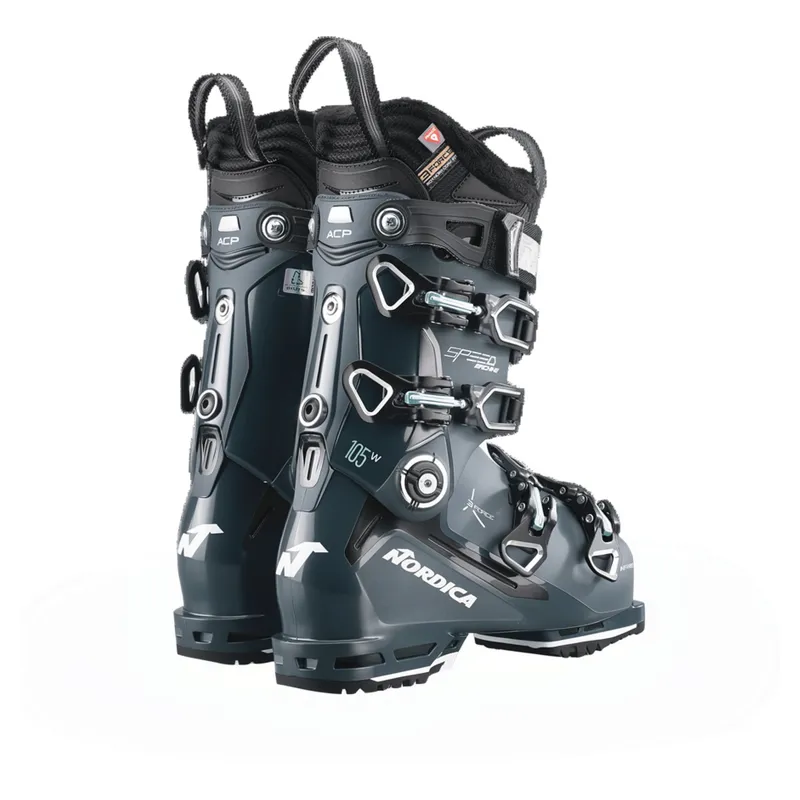 Nordica Speedmachine 3 105 Women's Ski Boots in Green/Black/Blue-5