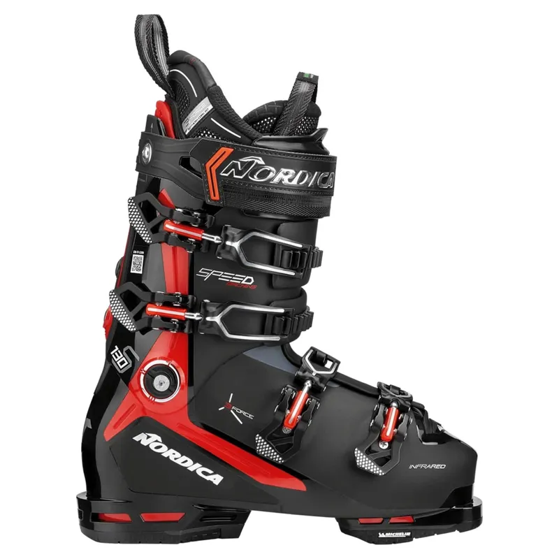 Nordica Speedmachine 3 130 Ski Boots in Black / Red
