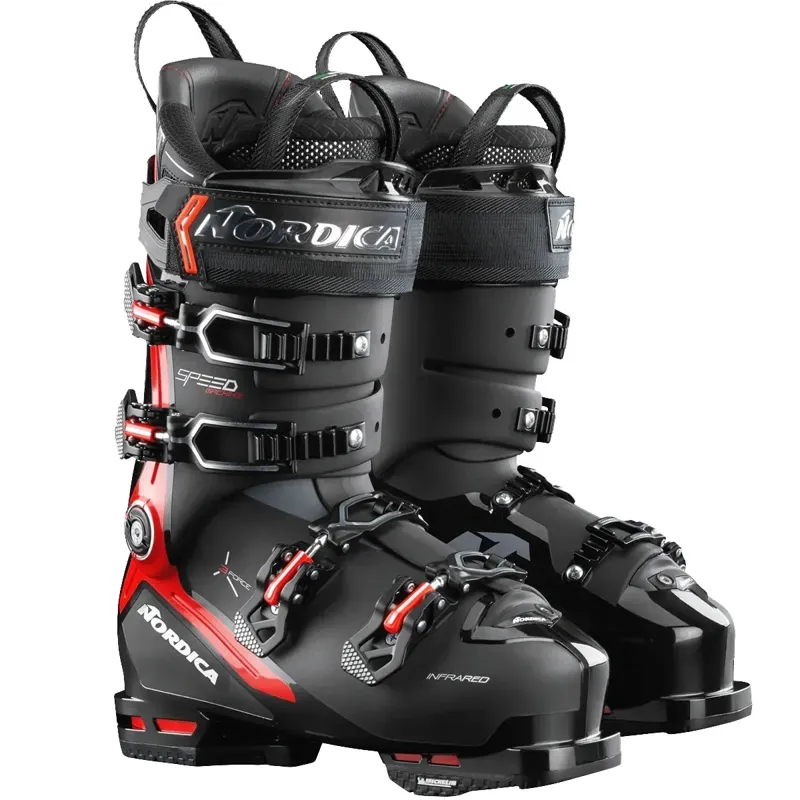 Nordica Speedmachine 3 130 Ski Boots in Black / Red-3