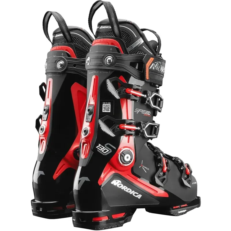 Nordica Speedmachine 3 130 Ski Boots in Black / Red-6