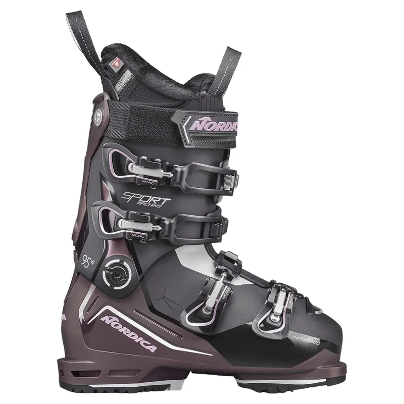 Nordica Sportmachine 3 95 W Ski Boots 26 in Black / Purple / White