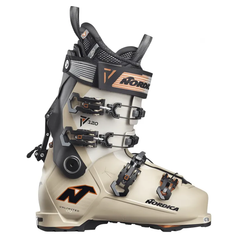 Nordica Unlimited 120 DYN Ski Boot in Black/Sand