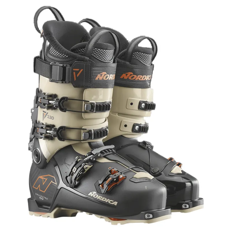 Nordica Unlimited 130 DYN Ski Boots in Sand/Black-6