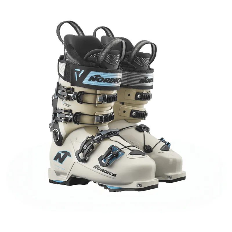 Nordica Unlimited 95 DYN Women's Ski Boots in Black/Beige/Blue-6