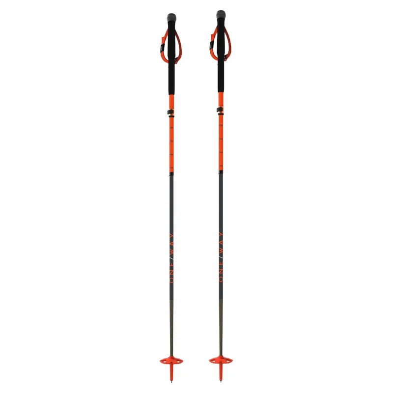 One Way TR Carbon Vario X Adjustable Ski Touring Poles 115-135cm