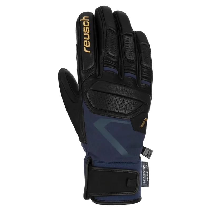 Reusch Pro RC Men's Ski Glove in Black / Blue