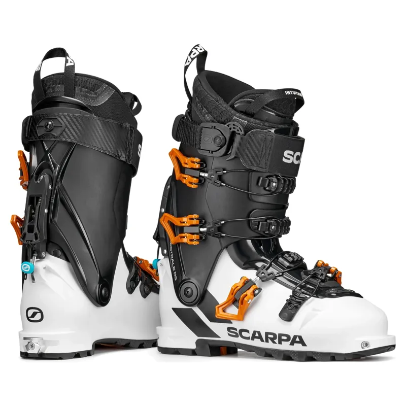 Scarpa Maestrale RS Ski Boots in White/Orange-3