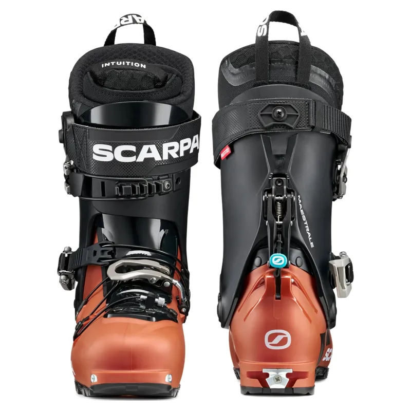 Scarpa Maestrale Ski Boots in Pearl Orange / Black-3