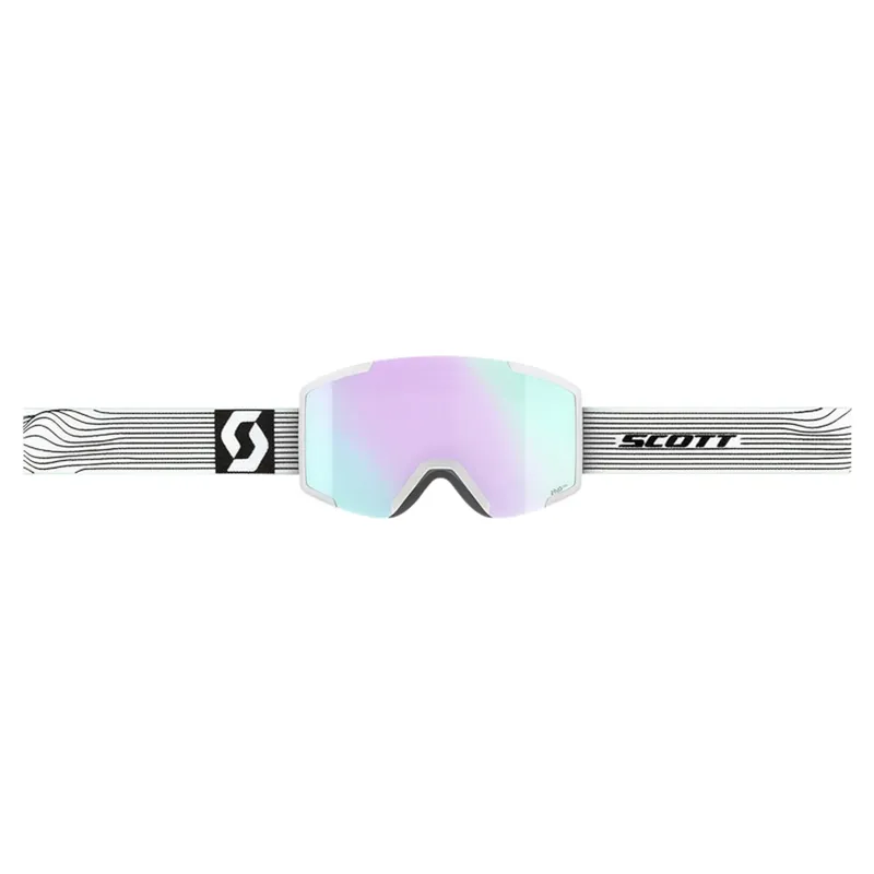 Scott Shield AMP Pro Ski Goggles in White Mint Green-1