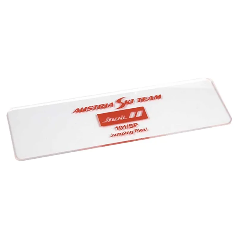 Snoli 3mm Plastic Ski Jumping Wax Scraper in Clear