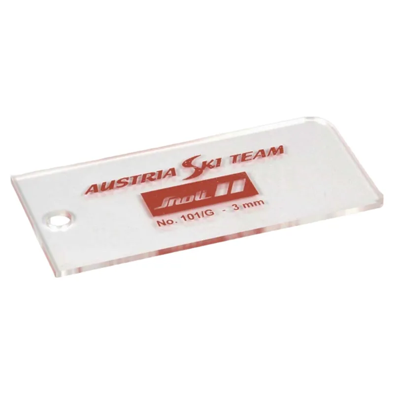 Snoli Plastic Wax Scraper 3mm in Clear