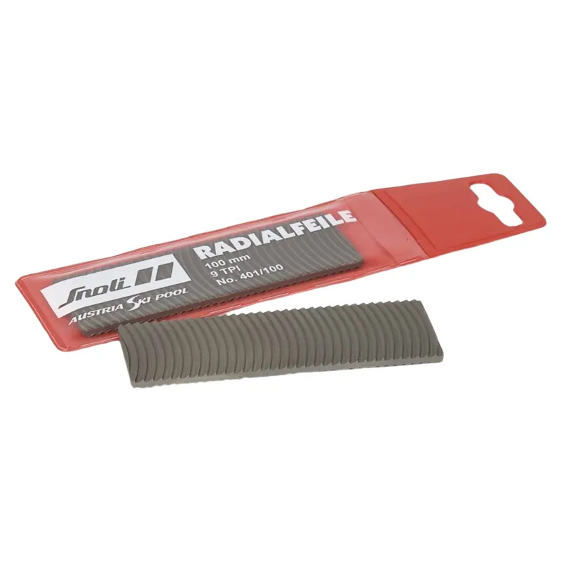 Snoli Racer Edge Radial File 100mm in Silver