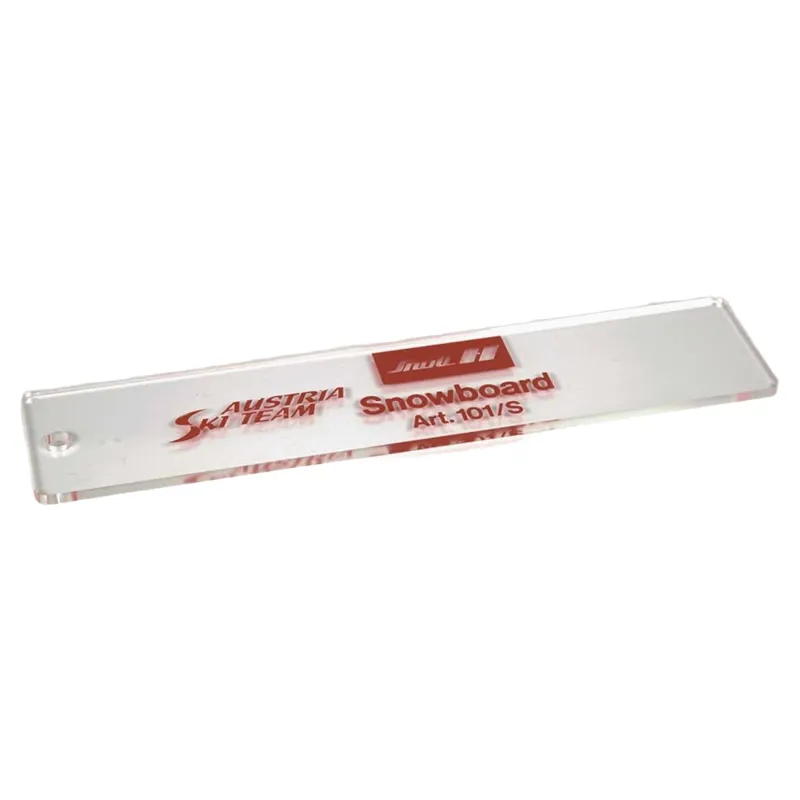 Snoli Snowboard Wax Scraper 5mm in Clear