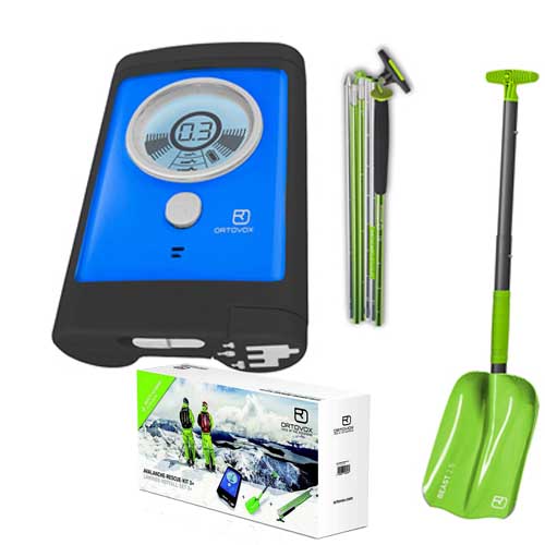 201415 Ortovox 3 Plus Avalanche Transceiver Shovel and Probe Set