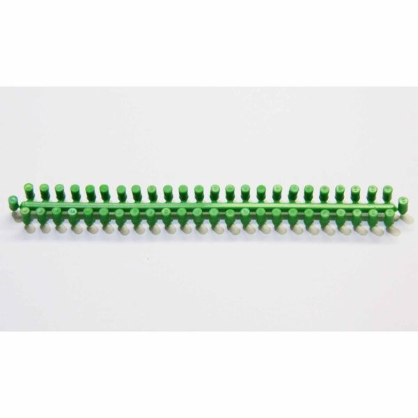 Plastic Binding Hole Plugs For Skis 50 Strip Green