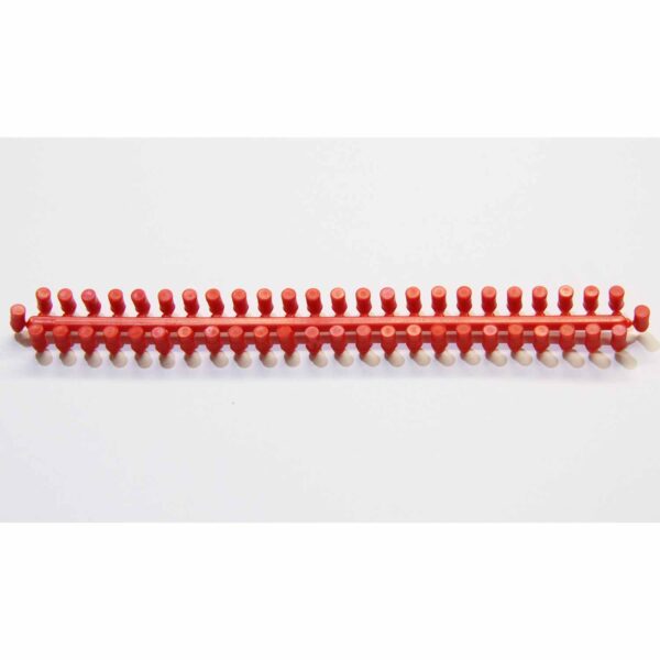 Plastic Binding Hole Plugs For Skis 50 Strip Red