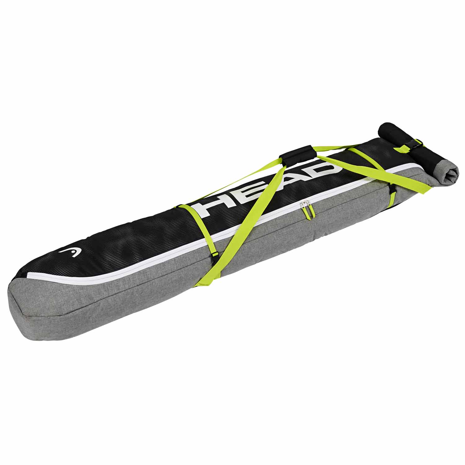 TeamObsidian Heavy Duty Wheeled Ski Bag - Padded Protection For Double Skis & Snowboards