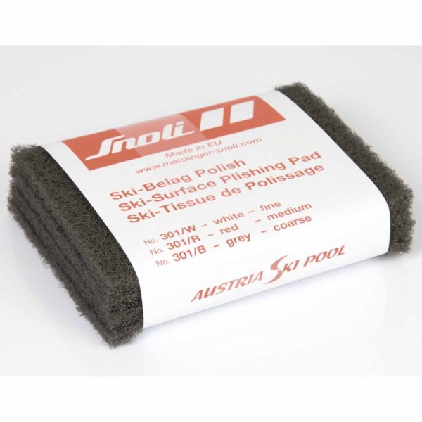 Snoli Ski And Snowboard Base Polishing Pad grey coarse