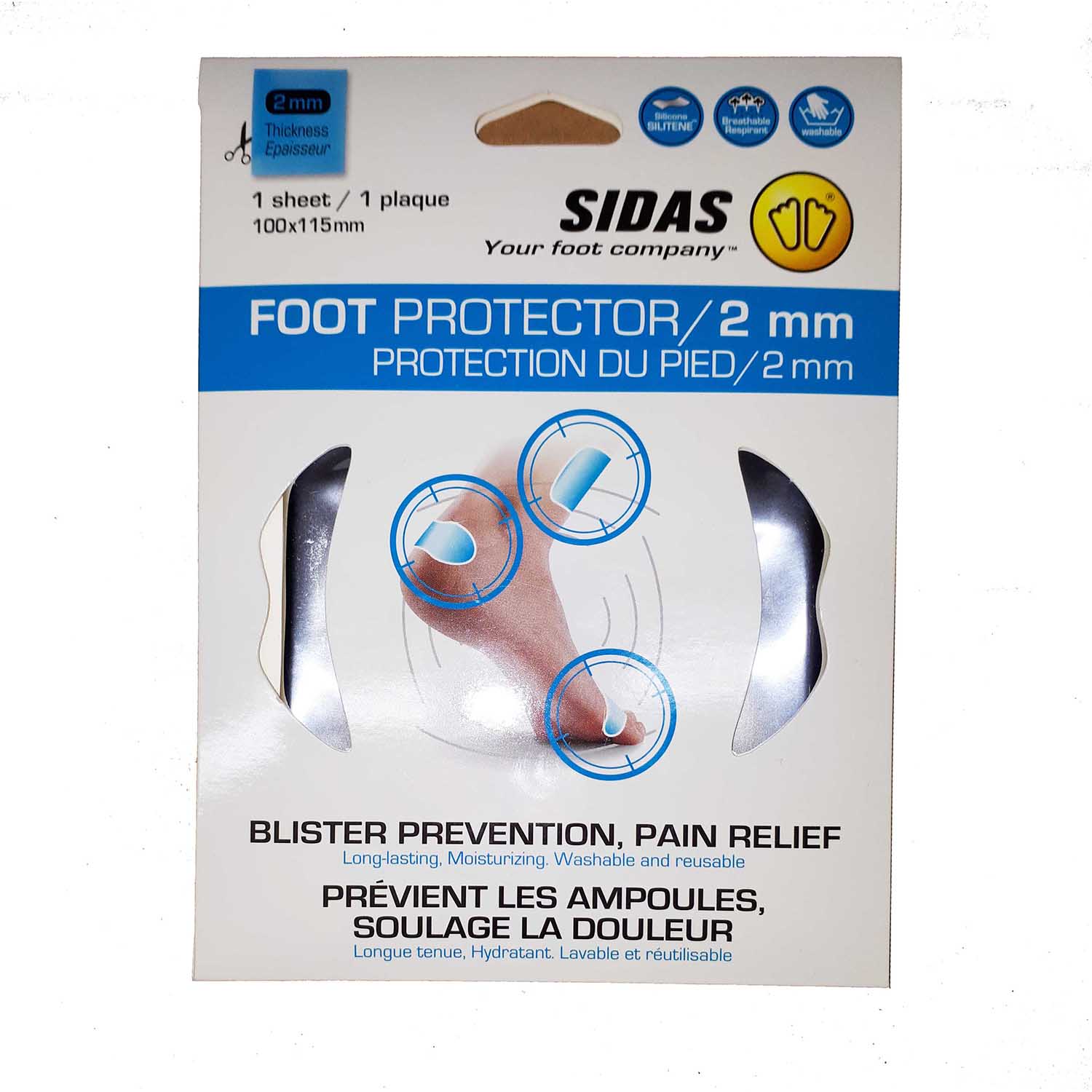 Sidas Plaque Protection Foot Protector 01 Sheet