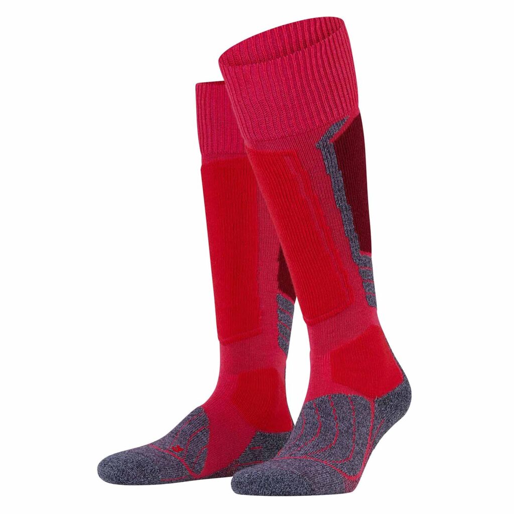 US sizes 6.5 to 10.5 In Black 1 Pair White or Pink Merino Wool Blend FALKE Womens SK2 Skiing Socks
