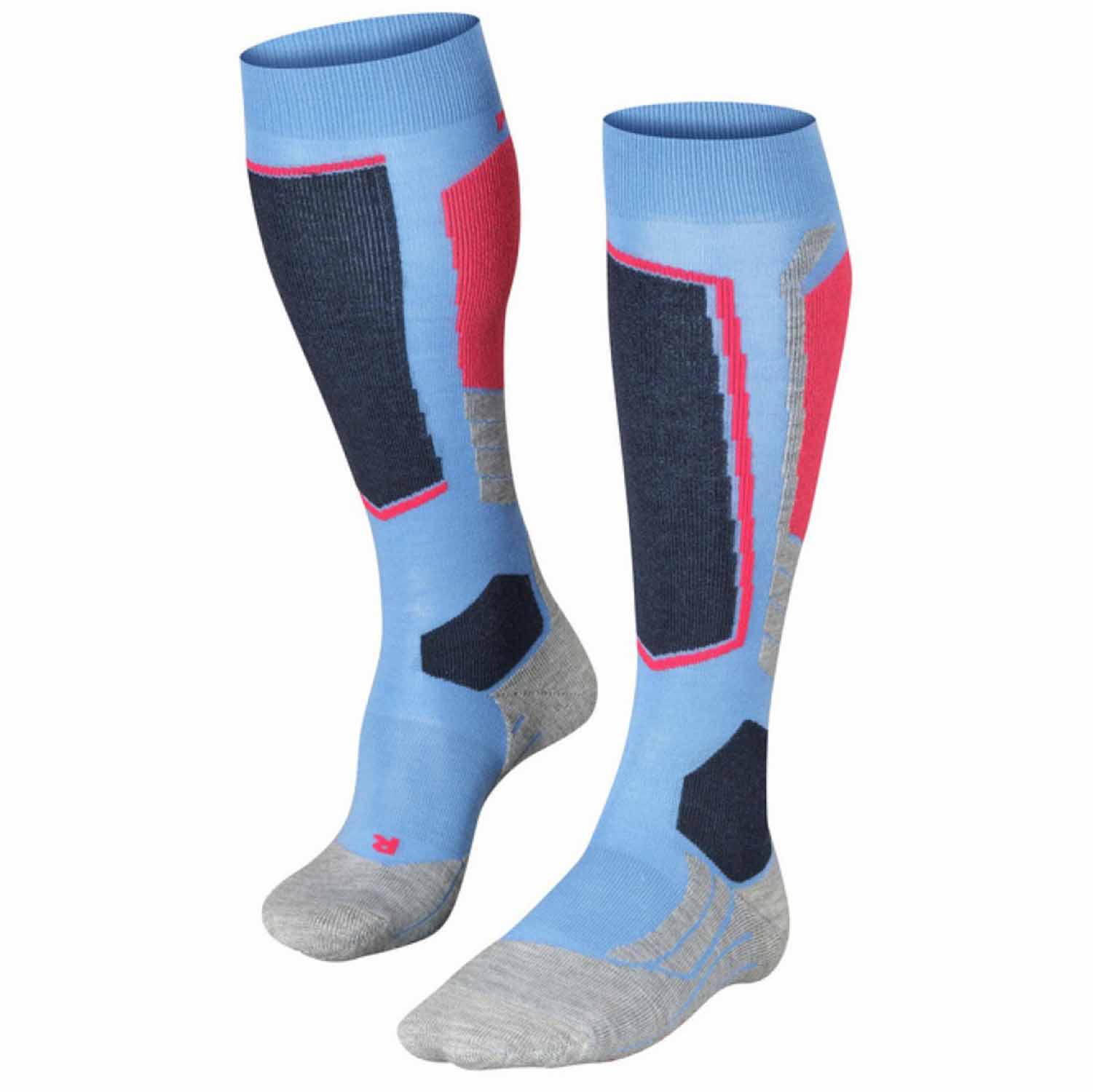 Falke SK2 Womens Ski Socks Blue Note Anything Technical