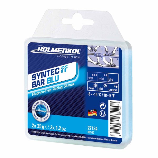 27124 Holmenkol Syntec FF Racing Wax Blue 2 x 35g